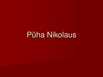 Püha Nikolaus