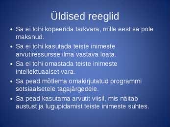 Andmekandjad ja NETIKETT #15
