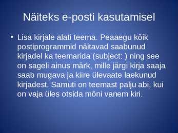 Andmekandjad ja NETIKETT #17
