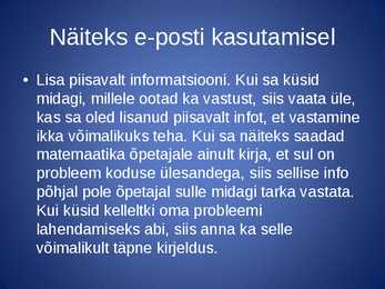 Andmekandjad ja NETIKETT #21