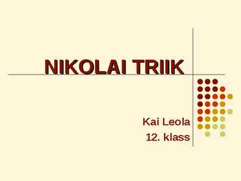 Nikolai Triik