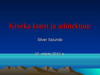 Kreeka kunst ja arhitektuur