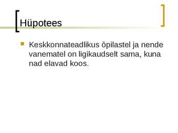 Uurimustöö teemal Noorte ja vanemate keskkonnateadlikkus #3