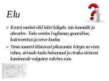 John Keats #5