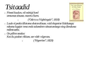 John Keats #6