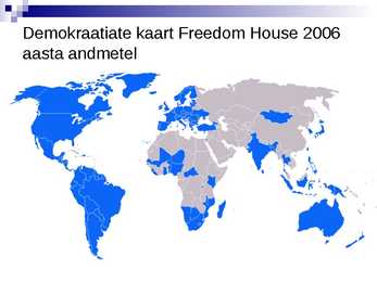Demokraatiad tänapäeva maailmas- PowerPoint #3