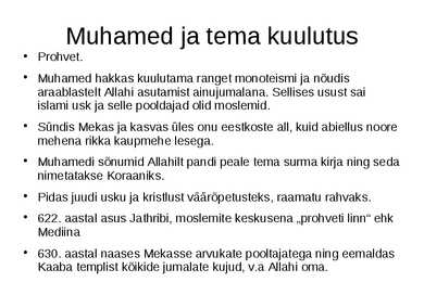 Araablased ja Islamimaad #6