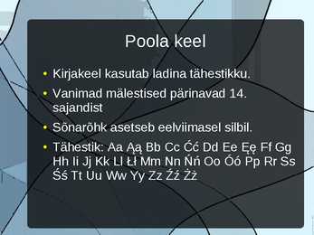 Poola keel ja riik #3