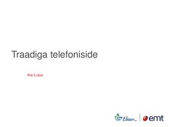 Traadiga telefoniside
