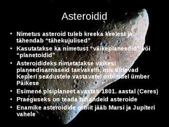 Universumi väikekehad #2