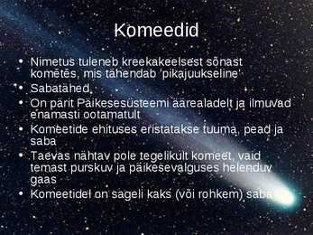 Universumi väikekehad #5
