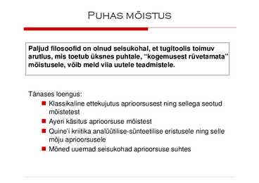 Aprioorsus #2