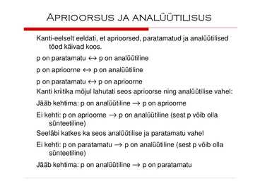 Aprioorsus #30