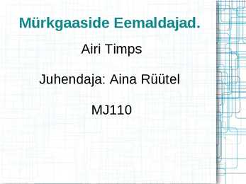 Mürkgaaside eemaldajad