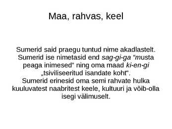 Sumeri kultuurid #2