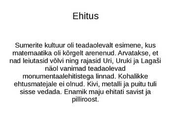 Sumeri kultuurid #14