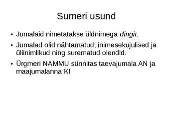 Sumeri kultuurid #20