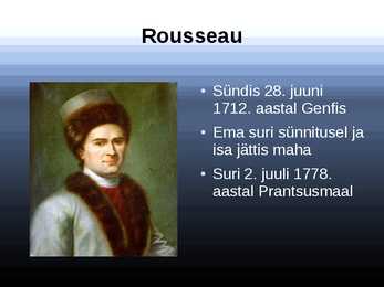 Jean-Jacques Rousseau elulugu-slideshow #2
