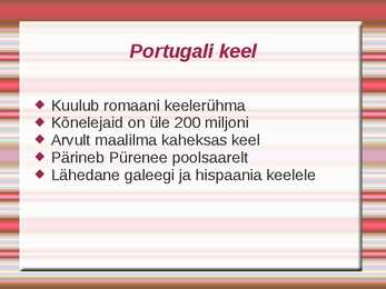 Portugali keel #2