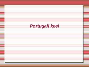 Portugali keel