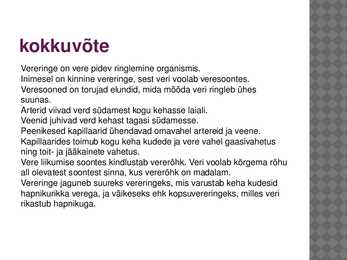 Veresooned ja vereringe #12