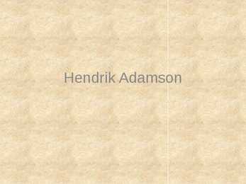 Hendrik Adamson
