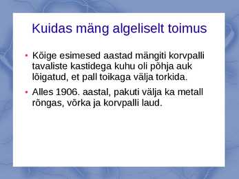 Korvpalli ajalugu #4