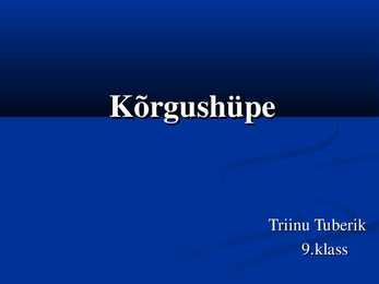Kõrgushüpe