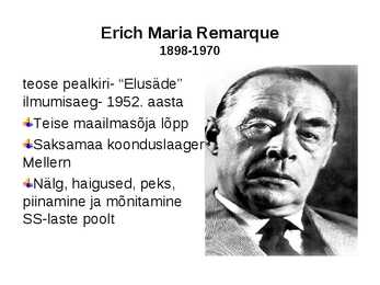 E M Remarque- Elusäde #2