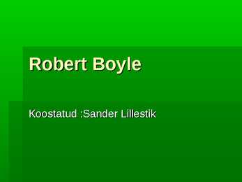 Robert Boyle