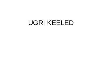 Urgi keeled