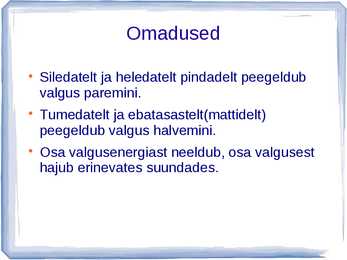 Valguse peegeldumine #2