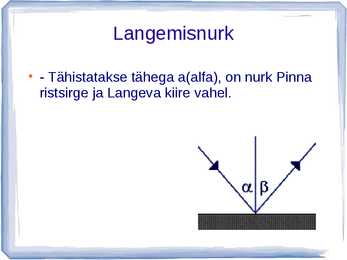 Valguse peegeldumine #5