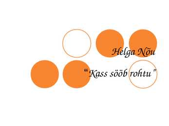 Helga Nõu-Kass sööb rohtu