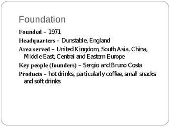 Costa Coffee presentation #2
