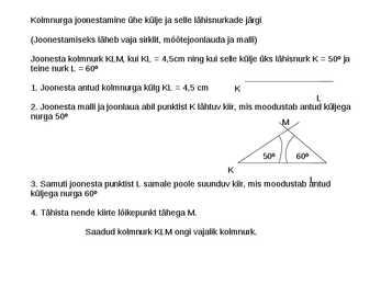 Kolmnurga konstrueerimine #5