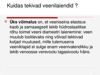 Veenilaiendid #3