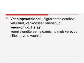 Veenilaiendid #8