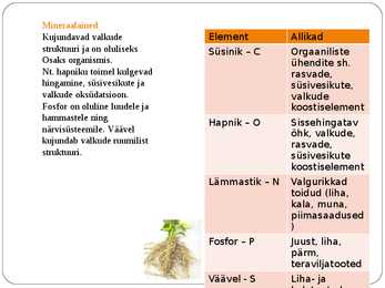 Inimorganismi toitainete vajadus #6