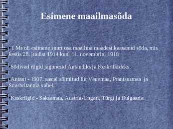 Esimene maailmasõda #2