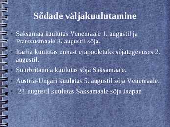 Esimene maailmasõda #6