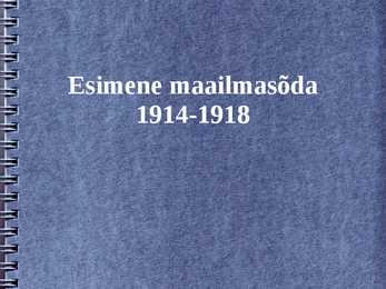 Esimene maailmasõda