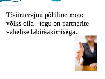 Tööintervjuu meelespea #12