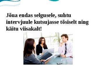 Tööintervjuu meelespea #4