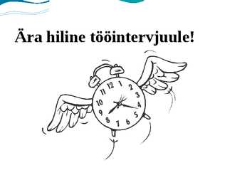 Tööintervjuu meelespea #5