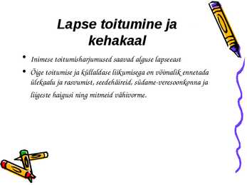 Lapse tervislik toitumine #2