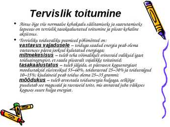 Lapse tervislik toitumine #5