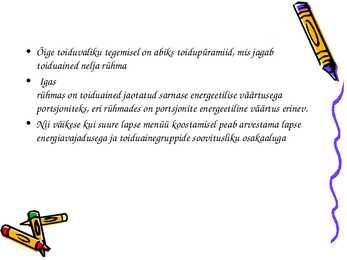Lapse tervislik toitumine #6