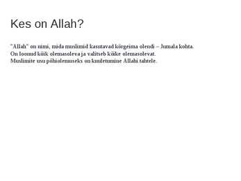 Islami usk #3