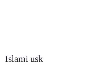 Islami usk